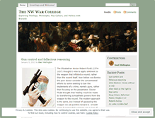 Tablet Screenshot of nwwarcollege.wordpress.com