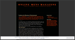 Desktop Screenshot of onlinemensmagazine.wordpress.com