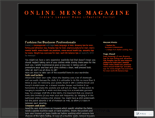 Tablet Screenshot of onlinemensmagazine.wordpress.com