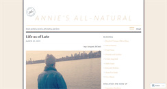 Desktop Screenshot of anniesallnatural.wordpress.com