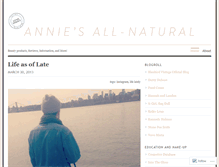 Tablet Screenshot of anniesallnatural.wordpress.com