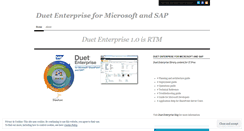 Desktop Screenshot of duetenterprise.wordpress.com