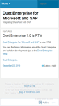 Mobile Screenshot of duetenterprise.wordpress.com