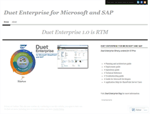 Tablet Screenshot of duetenterprise.wordpress.com