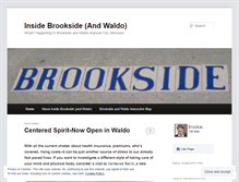 Tablet Screenshot of insidebrookside.wordpress.com