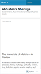 Mobile Screenshot of abhishekonnet.wordpress.com