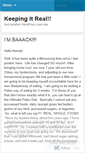 Mobile Screenshot of keepingitrealforme.wordpress.com
