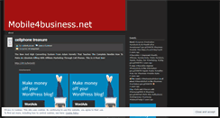 Desktop Screenshot of mobile4business.wordpress.com