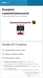 Mobile Screenshot of kuopionvasemmistonuoret.wordpress.com