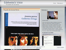 Tablet Screenshot of edelweissvoice.wordpress.com
