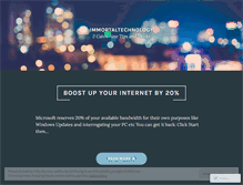 Tablet Screenshot of immortaltechnology.wordpress.com