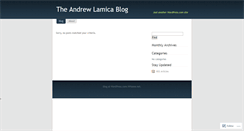 Desktop Screenshot of andrewlamica.wordpress.com