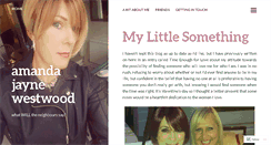 Desktop Screenshot of amandawestwood.wordpress.com