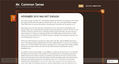 Desktop Screenshot of mistercommonsense.wordpress.com