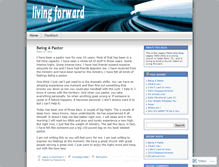 Tablet Screenshot of livingforward.wordpress.com