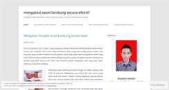 Desktop Screenshot of mengatasiasamlambung.wordpress.com