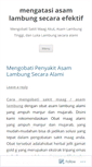 Mobile Screenshot of mengatasiasamlambung.wordpress.com