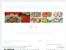 Tablet Screenshot of elliesbitesdecoratedcookies.wordpress.com