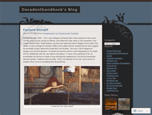 Tablet Screenshot of decadenthandbook.wordpress.com