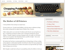 Tablet Screenshot of choppingpotatoes.wordpress.com