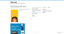 Desktop Screenshot of givelist.wordpress.com