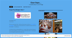 Desktop Screenshot of erynmorgan.wordpress.com