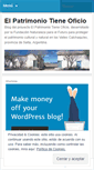 Mobile Screenshot of elpatrimoniotieneoficio.wordpress.com