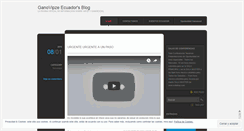 Desktop Screenshot of ganovipzecuador.wordpress.com