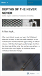 Mobile Screenshot of depthsofthenevernever.wordpress.com