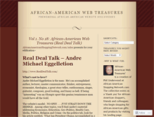 Tablet Screenshot of africanamericanwebtreasures.wordpress.com