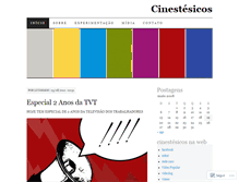 Tablet Screenshot of cinestesicos.wordpress.com