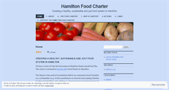 Desktop Screenshot of hamiltonfoodcharter.wordpress.com