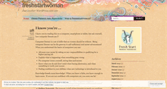 Desktop Screenshot of freshstartwoman.wordpress.com