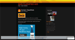 Desktop Screenshot of iranclassifieds.wordpress.com