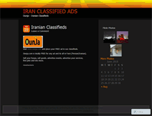 Tablet Screenshot of iranclassifieds.wordpress.com