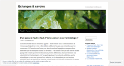 Desktop Screenshot of echangesetsavoirs.wordpress.com