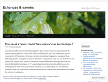 Tablet Screenshot of echangesetsavoirs.wordpress.com