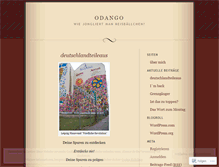 Tablet Screenshot of odango.wordpress.com