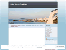 Tablet Screenshot of enjoylifethegreekway.wordpress.com