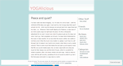 Desktop Screenshot of getyogalicious.wordpress.com