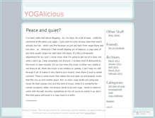 Tablet Screenshot of getyogalicious.wordpress.com