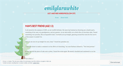 Desktop Screenshot of emilylarawhite.wordpress.com