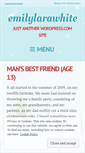 Mobile Screenshot of emilylarawhite.wordpress.com