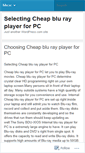 Mobile Screenshot of cheapblurayplayerforpc.wordpress.com