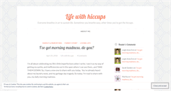 Desktop Screenshot of lifewithhiccups.wordpress.com