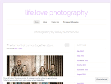 Tablet Screenshot of lifeandlovephotography.wordpress.com