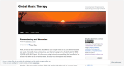 Desktop Screenshot of globalmusictherapy.wordpress.com