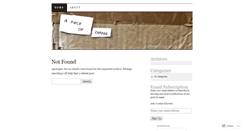 Desktop Screenshot of apieceofcoffee.wordpress.com