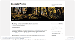 Desktop Screenshot of educacaoproxima.wordpress.com