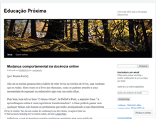 Tablet Screenshot of educacaoproxima.wordpress.com